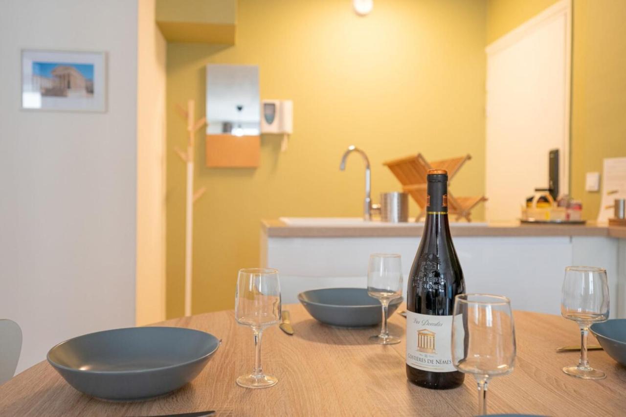 La Balade Nimoise Center Car Park Ac Apartman Nîmes Kültér fotó